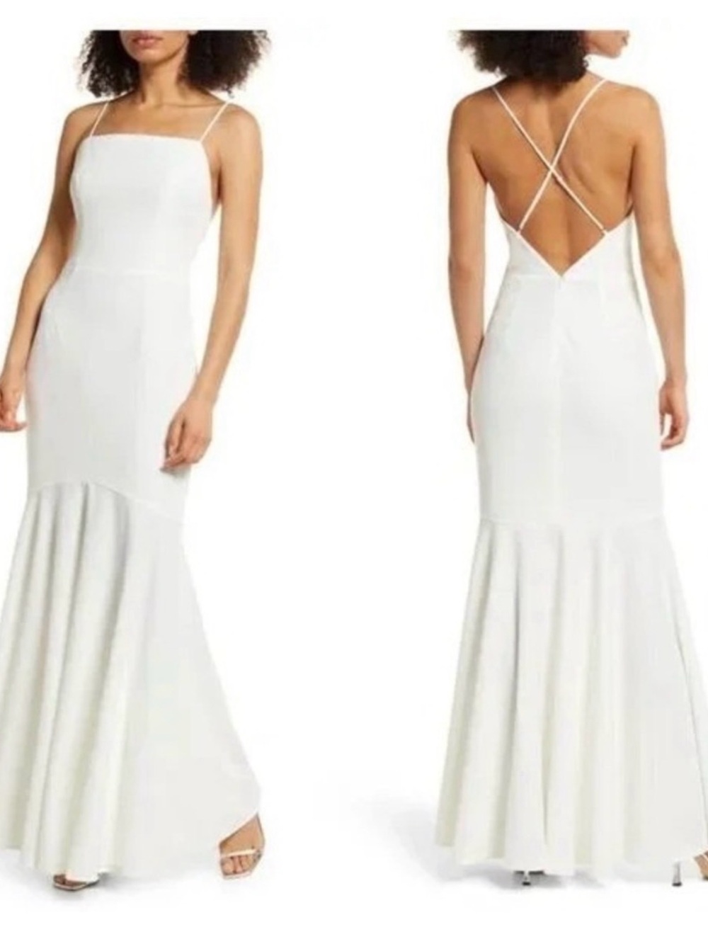 Elliatt Square Neckline Collins Gown Mermaid Formal Dress